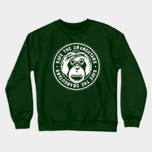 Endangered Species - Save The Orangutans Crewneck Sweatshirt